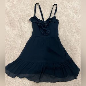 Hollister Navy Ruffle Dress Size Size Small